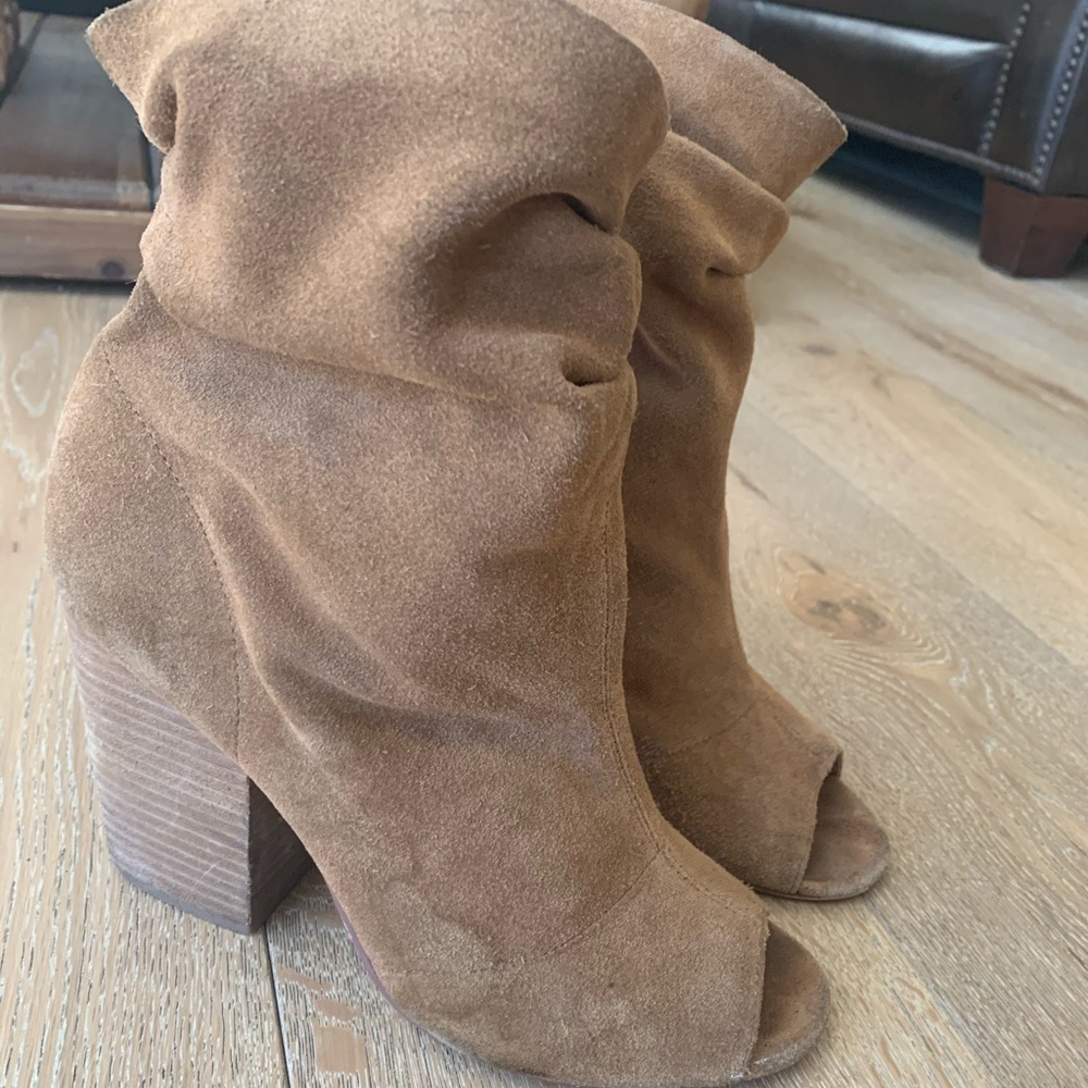 Chinese Laundry Slouchy Peep toe booties